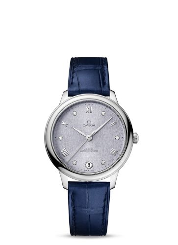 Omega De Ville Master Chronometer 34 Stainless Steel / Lavender - Diamond